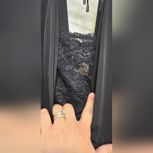 Guess Black Romper with lace undertop - Picture 3 of 5